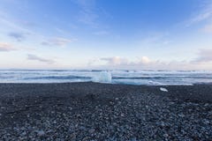 Black rock and sand beach coastline winter season landscape Stock Images Black rock and sand beach coastline winter season landscape Stock Images