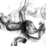 Black smoke on white background royalty free stock photography Black smoke on white background royalty free stock photography