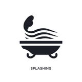 black splashing isolated vector icon. simple element illustration from sauna concept vector icons. splashing editable logo symbol vector illustration black splashing isolated vector icon. simple element illustration from sauna concept vector icons. splashing editable logo symbol vector illustration