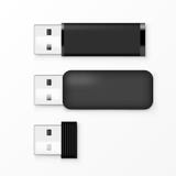 Black USB Flash Drive Template For Advertising, Branding And Corporate Identity stock illustration Black USB Flash Drive Template For Advertising, Branding And Corporate Identity stock illustration