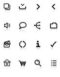 Black web icons royalty free illustration Black web icons royalty free illustration