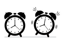 Alarm clock icons. Vector illustration royalty free illustration Alarm clock icons. Vector illustration royalty free illustration