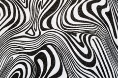 Black and White Fabric with swirled curves or Zebra Pattern. Royalty Free Stock Photos Black and White Fabric with swirled curves or Zebra Pattern. Royalty Free Stock Photos