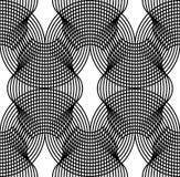 Black and white geometric seamless pattern with wavy line, abstr stock illustration Black and white geometric seamless pattern with wavy line, abstr stock illustration