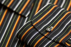 Black White Green Yellow and Orange Pinstripe Pocket Stock Photography Black White Green Yellow and Orange Pinstripe Pocket Stock Photography