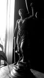 Black and white justice statue stock photos Black and white justice statue stock photos