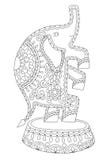 Black and white line art illustration of circus stock illustration Black and white line art illustration of circus stock illustration