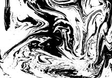 Black and white liquid texture. Watercolor hand drawn marbling illustration. Abstract vector background. Monochrome Royalty Free Stock Photography Black and white liquid texture. Watercolor hand drawn marbling illustration. Abstract vector background. Monochrome Royalty Free Stock Photography
