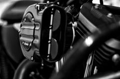 Black and White Motorcycle