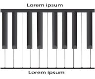 Vector black and white note piano with white background royalty free illustration Vector black and white note piano with white background royalty free illustration