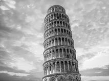 Pisa leaning tower close up detail view at sunset Stock Images Pisa leaning tower close up detail view at sunset Stock Images