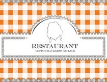 Blackboard lace menu restaurant chicken stock illustration Blackboard lace menu restaurant chicken stock illustration