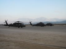 Blackhawk helicopters in Afghanistan royalty free stock image Blackhawk helicopters in Afghanistan royalty free stock image