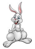Blanco Bunny Rabbit de la historieta ilustración del vector Blanco Bunny Rabbit de la historieta ilustración del vector