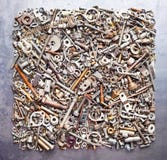 blandade bultmuttrar royaltyfri bild blandade bultmuttrar royaltyfri bild