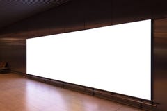 Blank advertisement board subway white clipping white stock images Blank advertisement board subway white clipping white stock images