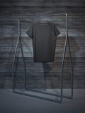 Blank black t-shirt. 3d rendering vector illustration Blank black t-shirt. 3d rendering vector illustration