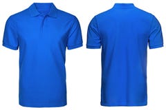 Download Men In Blank Blue Polo Shirt, Front And Back View, White ...