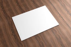 Free Blank Catalog On The Wooden Background Stock Photo - 39529670