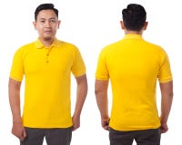 Download Yellow Polo Shirt Mock up stock photo. Image of casual - 94494740