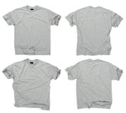 Blank grey t-shirts front and back