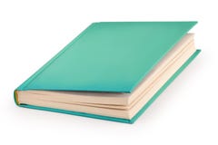 Blank hardcover book - clipping path