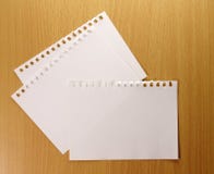 Blank Paper Sheet On Table Stock Images