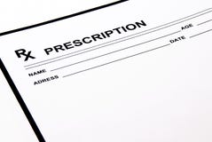 Blank prescription pad