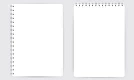 Blank Realistic Spiral Notepad Notebook Isolated On White Vector Royalty Free Stock Images Blank Realistic Spiral Notepad Notebook Isolated On White Vector Royalty Free Stock Images