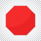 Blank red stop sign vector icon. Empty danger symbol vector illustration. Simple business concept pictogram on isolated vector illustration Blank red stop sign vector icon. Empty danger symbol vector illustration. Simple business concept pictogram on isolated vector illustration