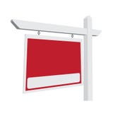 Blank Red Vector Real Estate Sign Stock Photos Blank Red Vector Real Estate Sign Stock Photos
