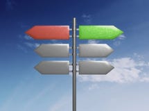 Blank signpost Blank signpost