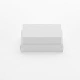 Blank Soap & Box Packaging Mock-Up Template On White Background, Ready For Your Design And Presentation, 3D Illustration stock illustration Blank Soap & Box Packaging Mock-Up Template On White Background, Ready For Your Design And Presentation, 3D Illustration stock illustration
