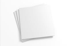 Blank Square Magazine isolated on white royalty free illustration Blank Square Magazine isolated on white royalty free illustration