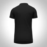 Download Men's Blank Black Polo Shirt Template Stock Photo - Image ...