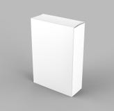 Blank white Food cardboard box. 3d render illustration. stock illustration Blank white Food cardboard box. 3d render illustration. stock illustration