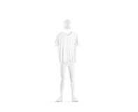 Blank white uniform design mockup isolated.