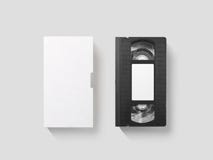 Download White Blank Cassette On White Stock Image - Image of ...