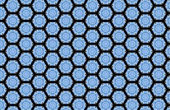 Blaue geometrische Form-schwarzes abstraktes Muster lizenzfreie abbildung Blaue geometrische Form-schwarzes abstraktes Muster lizenzfreie abbildung