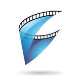 Blaue Spulen-Ikone der transparenten Folie Lizenzfreie Stockfotografie Blaue Spulen-Ikone der transparenten Folie Lizenzfreie Stockfotografie