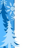 Blauer Weihnachtsbaum-Rand vektor abbildung Blauer Weihnachtsbaum-Rand vektor abbildung