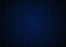 Blaues sechseckiges 3D Mesh Background stock abbildung Blaues sechseckiges 3D Mesh Background stock abbildung
