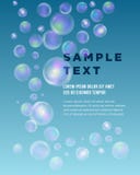 Blauw Bellenthema met plaats voor uw tekst Abstracte samenstelling Blauwe oceaanwatertextuur structuur in een blauwe tonaliteit c vector illustratie Blauw Bellenthema met plaats voor uw tekst Abstracte samenstelling Blauwe oceaanwatertextuur structuur in een blauwe tonaliteit c vector illustratie