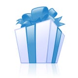 Blauwe giftdoos vector illustratie Blauwe giftdoos vector illustratie