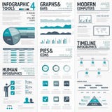 Blauwe infographics vectorelementen voor zaken infographs vector illustratie Blauwe infographics vectorelementen voor zaken infographs vector illustratie