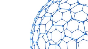 Blauwe netwerkverbindingen met punten en lijnen op wit stock illustratie Blauwe netwerkverbindingen met punten en lijnen op wit stock illustratie