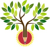 Bleistiftbaum stock abbildung Bleistiftbaum stock abbildung