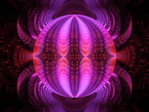 Blendungs-rosa Disco-Ball-Flamme Fractal lizenzfreie abbildung Blendungs-rosa Disco-Ball-Flamme Fractal lizenzfreie abbildung