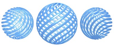 Bleu de boule de torsion illustration stock Bleu de boule de torsion illustration stock
