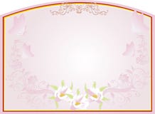 Blocco per grafici astratto dell'oro con il disegno floreale dentellare royalty illustrazione gratis Blocco per grafici astratto dell'oro con il disegno floreale dentellare royalty illustrazione gratis